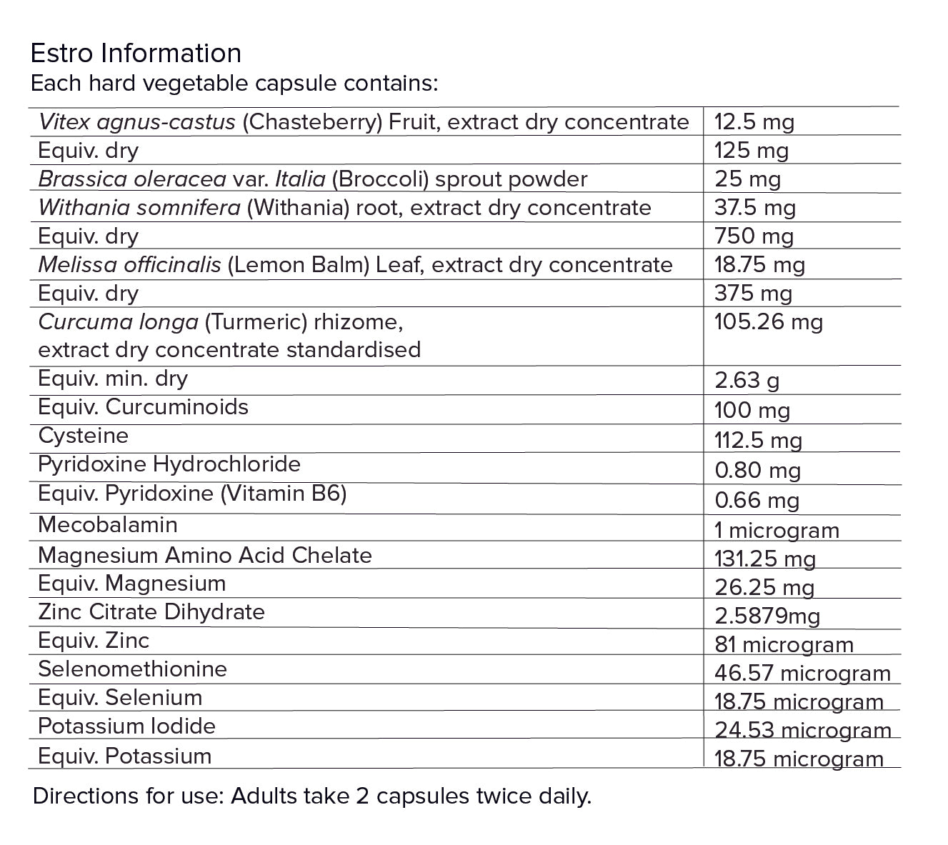 Estro - Female Balancing Formula