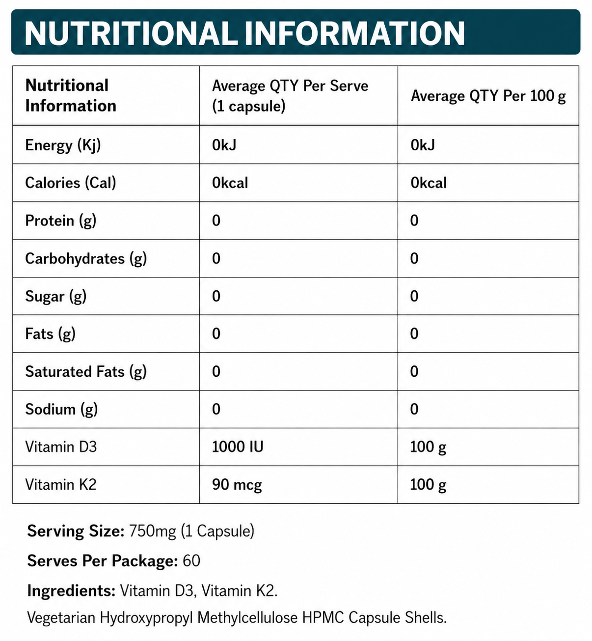 Vit D3 & K2