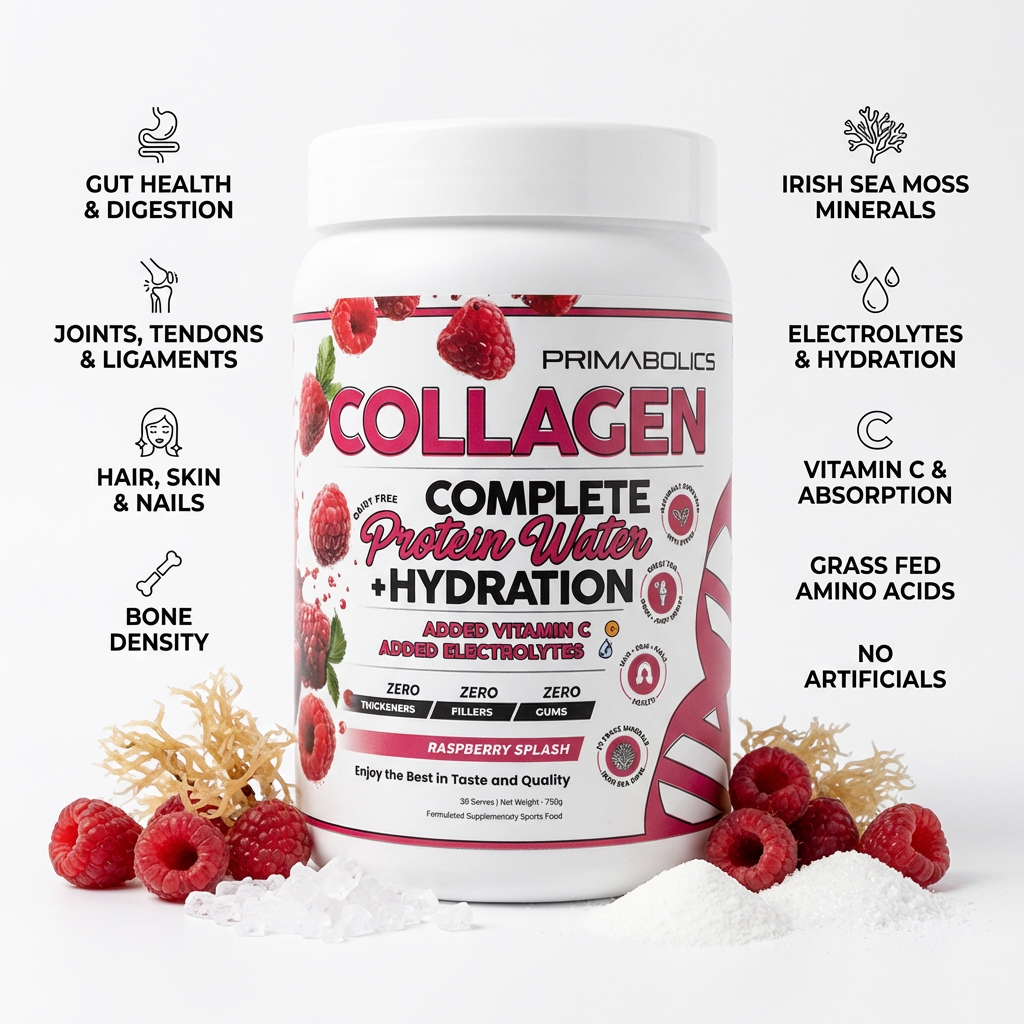 COMPLETE COLLAGEN PROTEIN WATER + HYDRATION